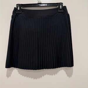 Elegant Black Pleated Skirt